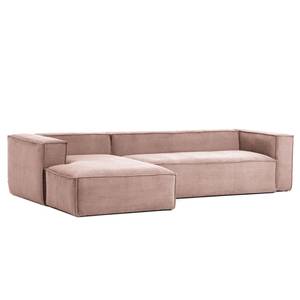 Ecksofa Mandal I Cord - Cordstoff Lole: Mauve - Longchair davorstehend links