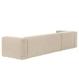 Ecksofa Mandal I Samt - Chenille Gratia: Beige - Longchair davorstehend links