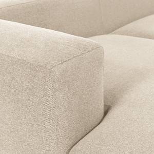 Ecksofa Mandal I Samt - Chenille Gratia: Beige - Longchair davorstehend links