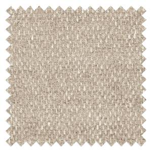 Canapé d’angle Marita Velours - Tissu Chenille Gratia: Beige - Méridienne courte à gauche (vue de face)