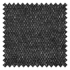 Canapé d’angle Marzo Velours - Tissu Chenille Gratia: Anthracite - Méridienne courte à droite (vue de face)