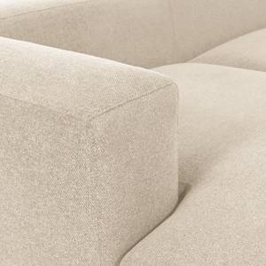 Ecksofa Mandal IV Chenille - Chenille Gratia: Beige - Longchair davorstehend links