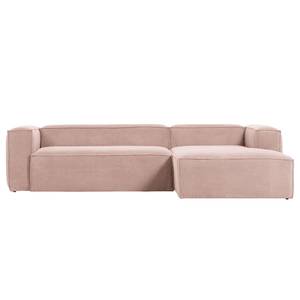 Ecksofa Mandal IV Cord - Cordstoff Lole: Mauve - Longchair davorstehend rechts