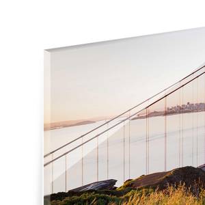 Tableau en verre Golden Gate Bridge Bleu - 125 x 50 x 0,4 cm