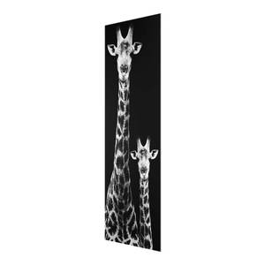 Quadro di vetro Giraffe Nero / Bianco - 50 x 125 x 0,4 cm