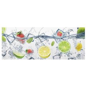 Tableau en verre Cocktail de fruits Blanc - 80 x 30 x 0,4 cm - 80 x 30 cm