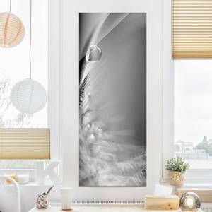 Quadro di vetro Story of a Waterdrop II Nero / Bianco - 80 x 30 x 0,4 cm - 80 x 30 cm