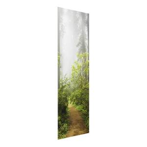 Quadro di vetro Foresta nella nebbia Verde - 30 x 80 x 0,4 cm - 30 x 80 cm