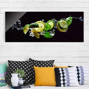 Tableau en verre Mojito Noir - 80 x 30 x 0,4 cm - 80 x 30 cm