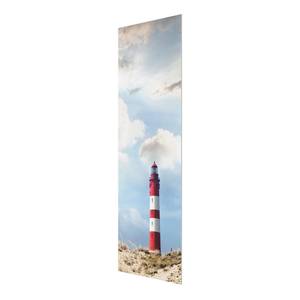 Tableau en verre Phare dans les dunes II Bleu - 125 x 50 x 0,4 cm