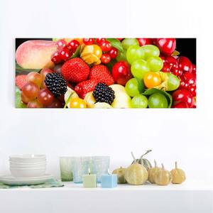 Quadro di vetro Mix di frutta Multicolore - 125 x 50 x 0,4 cm