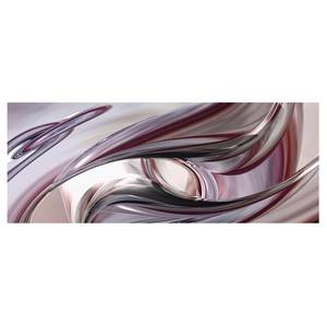 Glazen afbeelding Illusionary lila - 125 x 50 x 0,4 cm - 125 x 50 cm