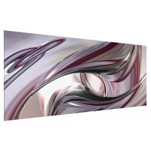 Glazen afbeelding Illusionary lila - 125 x 50 x 0,4 cm - 125 x 50 cm