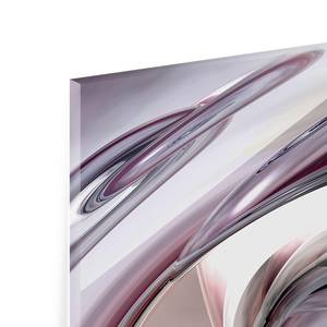 Glasbild Illusionary Lila - 125 x 50 x 0,4 cm - 125 x 50 cm