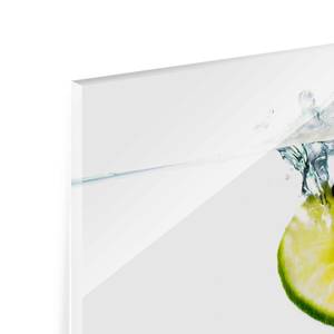 Tableau en verre Citrons Blanc - 125 x 50 x 0,4 cm