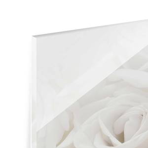 Tableau en verre Wedding Roses Blanc - 80 x 30 x 0,4 cm - 80 x 30 cm