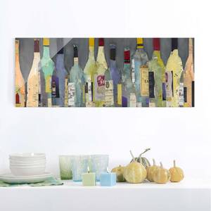 Tableau en verre Apéro Bleu - 125 x 50 x 0,4 cm - 125 x 50 cm