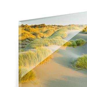 Tableau en verre Dunes et bord de mer Vert - 80 x 30 x 0,4 cm - 80 x 30 cm