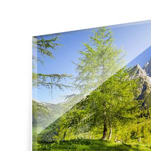 Quadro di vetro Montagne e pianura Verde - 80 x 30 x 0,4 cm - 80 x 30 cm