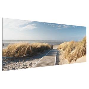Glazen afbeelding Oostzee beige - 125 x 50 x 0,4 cm - 125 x 50 cm