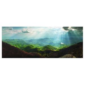 Quadro di vetro Heavenly Ground Verde - 125 x 50 x 0,4 cm