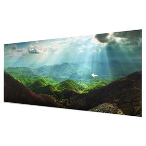 Quadro di vetro Heavenly Ground Verde - 125 x 50 x 0,4 cm