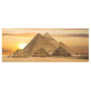 Glazen afbeelding Dream of Egypt goudkleurig - 80 x 30 x 0,4 cm - 80 x 30 cm