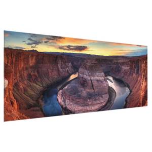Glasbild Colorado River Glen Canyon Lila - 125 x 50 x 0,4 cm - 125 x 50 cm