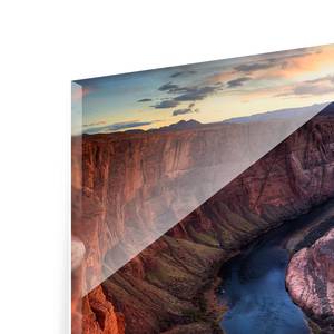 Glasbild Colorado River Glen Canyon Lila - 125 x 50 x 0,4 cm - 125 x 50 cm