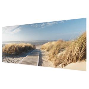 Glasbild Ostsee Strand Beige - 80 x 30 x 0,4 cm - 80 x 30 cm