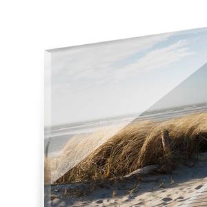 Tableau en verre Plage Beige - 80 x 30 x 0,4 cm - 80 x 30 cm