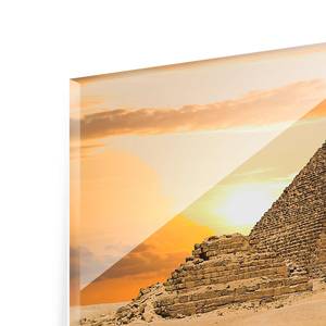 Glasbild Dream of Egypt Gold - 125 x 50 x 0,4 cm - 125 x 50 cm