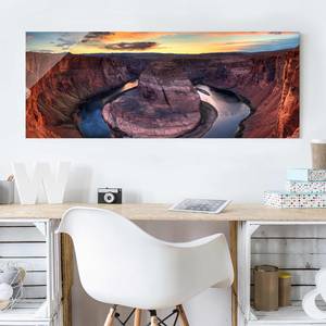 Glazen afbeelding Colorado River lila - 80 x 30 x 0,4 cm - 80 x 30 cm