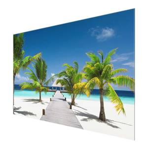 Glasbild Catwalk to Paradise Blau - 80 x 30 x 0,4 cm - 80 x 30 cm
