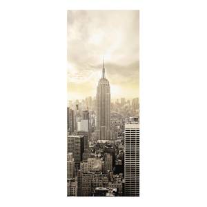 Tableau en verre Manhattan Dawn I Beige - 125 x 50 x 0,4 cm - 125 x 50 cm