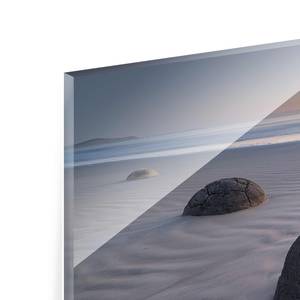 Glazen afbeelding Moeraki Boulders meerdere kleuren - 125 x 50 x 0,4 cm