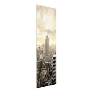 Glazen afbeelding Manhattan Dawn beige - 80 x 30 x 0,4 cm - 80 x 30 cm