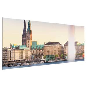 Tableau en verre Hamburg Alster Multicolore - 125 x 50 x 0,4 cm - 125 x 50 cm