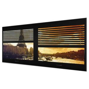 Tableau en verre Vue sur Paris Multicolore - 80 x 30 x 0,4 cm - 80 x 30 cm