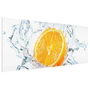 Glasbild Frische Orange Orange - 125 x 50 x 0,4 cm - 125 x 50 cm