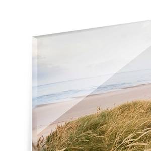 Quadro di vetro Spiaggia serena Beige - 125 x 50 x 0,4 cm