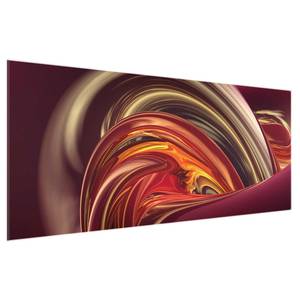 Tableau en verre Fantastic Burning Rouge - 125 x 50 x 0,4 cm - 125 x 50 cm