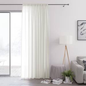 Vorhang mit Kräuselband Oilie Polyester - Creme - 140 x 270 cm