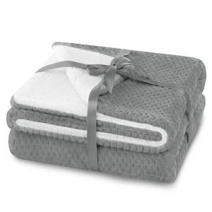 Plaid Leepy Polyester - Gris - 130 x 180 cm