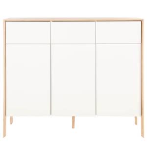 Dressoir Maayka III deels massief eikenhout - wit/licht eikenhout