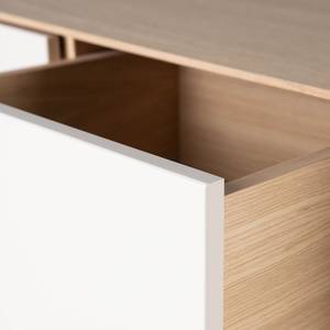 Sideboard Maayka III Eiche teilmassiv - Mushroom Creme / Eiche Hell