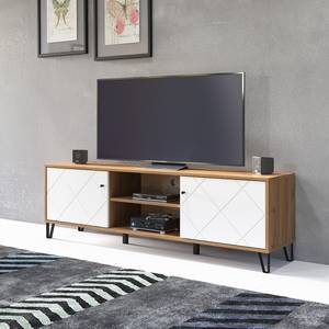 Tv-meubel Touch II Artisan eikenhouten look/wit
