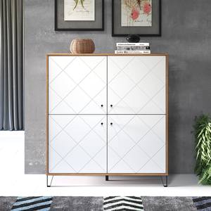 Credenza Touch Effetto rovere Artisan / Bianco