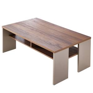 Tavolino da salotto Saida Color cashmere / Effetto legno di noce