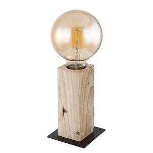Tafellamp Adalie I Bruin - Metaal - Massief hout - 9 x 15 x 9 cm